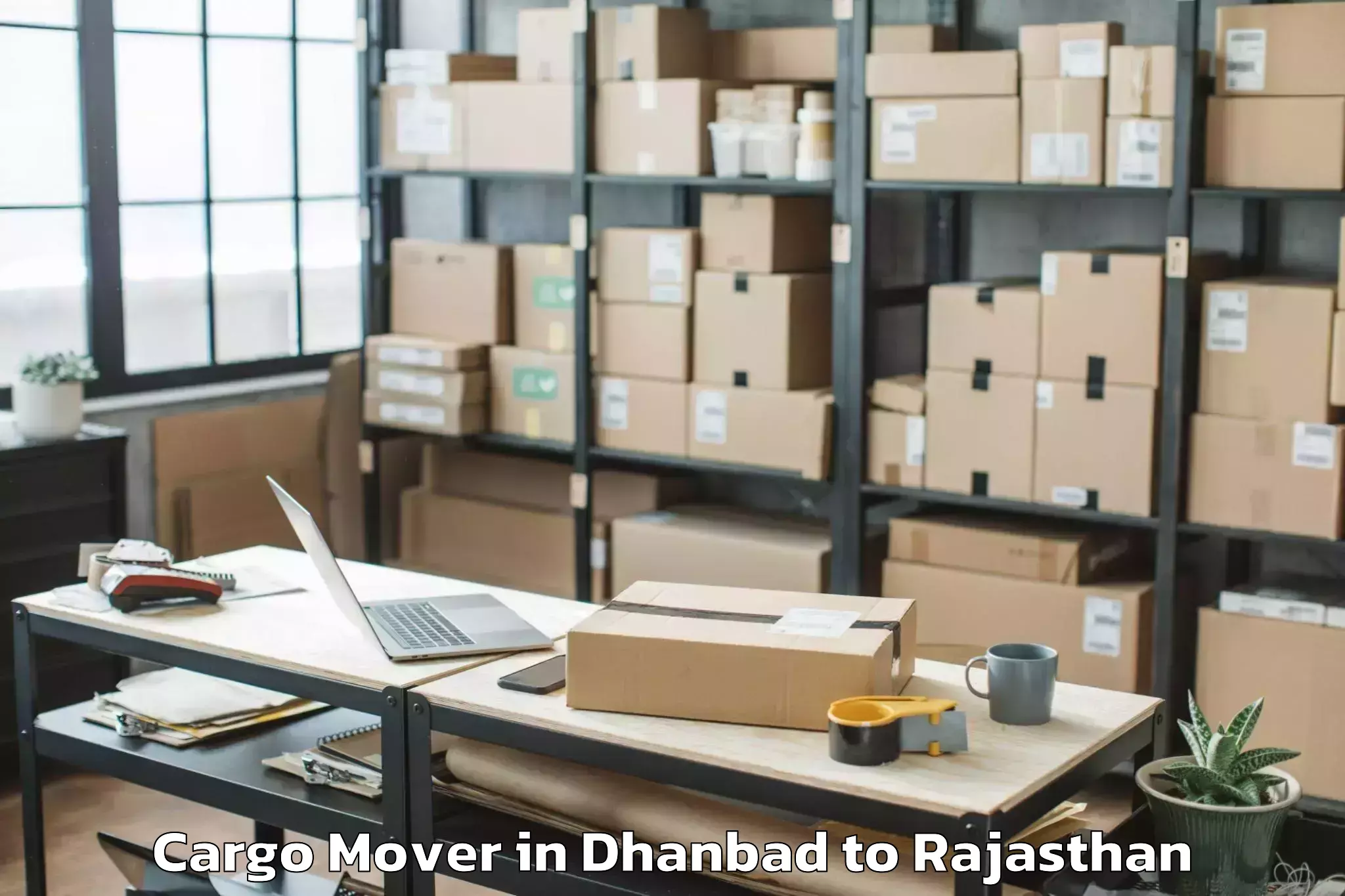 Professional Dhanbad to Balaran Cargo Mover